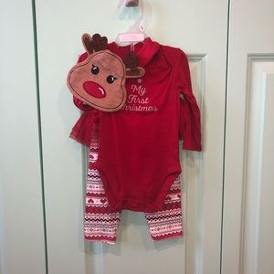 My First Christmas 3 piece set 3-6m